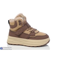 Кросівки жіночі на зиму (8 пар р.36-41) коричневий  "LYLY"