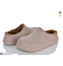 Жіночі сабо на зиму (6 пар р.36-41) коричневий  "Ladmir"
