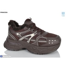 Кросівки жіночі на зиму (8 пар р.37-41) коричневий  "DIANA"