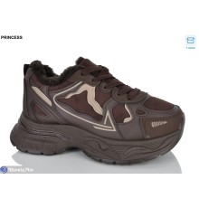 Кросівки жіночі на зиму (8 пар р.37-41) коричневий  "DIANA"