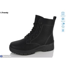Черевики жіночі на зиму (6 пар р.36-41) чорний  "Trendy"