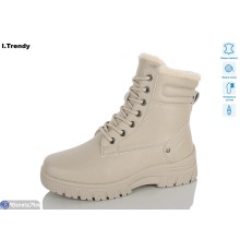 Черевики жіночі на зиму (6 пар р.36-41) бежевий  "Trendy"