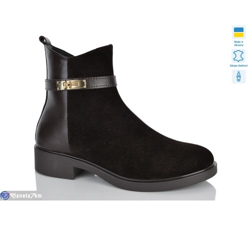 Черевики жіночі на зиму (6 пар р.37-41) коричневий  "LIKA"