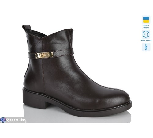Черевики жіночі на зиму (6 пар р.37-41) коричневий  "LIKA"
