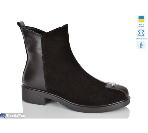 Черевики жіночі на зиму (6 пар р.37-41) коричневий  "LIKA"