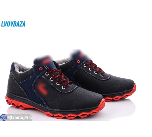 Кросівки чоловічі на зиму (8 пар р.40-45) чорний  "LEOBAZA"