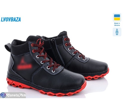Черевики дитячі на зиму (10 пар р.36-41) чорний  "LEOBAZA"