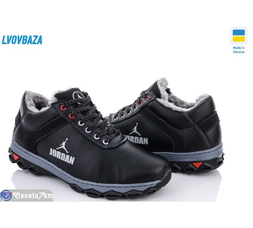 Черевики чоловічі на зиму (8 пар р.40-45) чорний  "LEOBAZA"