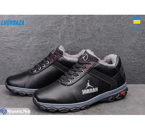 Черевики чоловічі на зиму (8 пар р.40-45) чорний  "LEOBAZA"