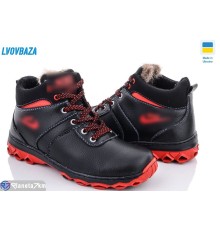 Черевики дитячі на зиму (10 пар р.34-39) чорний  "LEOBAZA"