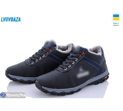 Черевики чоловічі на зиму (8 пар р.40-45) чорний  "LEOBAZA"