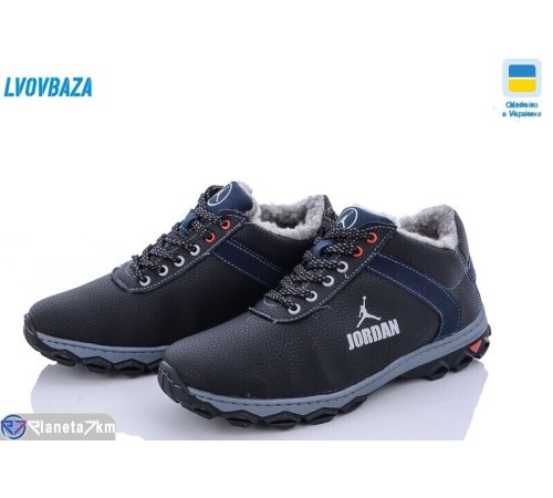 Черевики чоловічі на зиму (8 пар р.40-45) чорний  "LEOBAZA"
