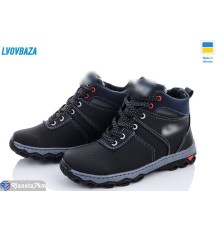 Черевики дитячі на зиму (10 пар р.34-39) чорний  "LEOBAZA"