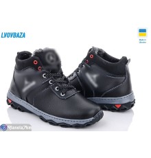 Черевики дитячі на зиму (10 пар р.34-39) чорний  "LEOBAZA"
