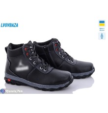 Черевики дитячі на зиму (10 пар р.36-41) чорний  "LEOBAZA"