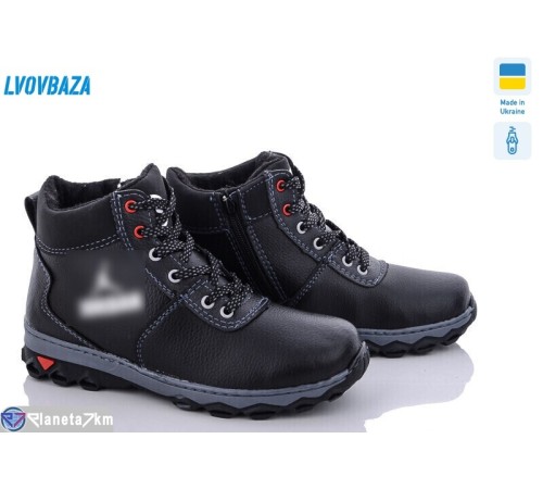 Черевики дитячі на зиму (10 пар р.36-41) чорний  "LEOBAZA"