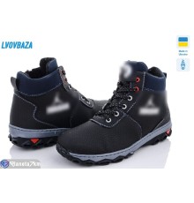 Черевики дитячі на зиму (10 пар р.36-41) чорний  "LEOBAZA"