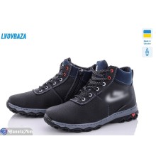 Черевики дитячі на зиму (10 пар р.36-41) чорний  "LEOBAZA"