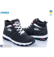Черевики дитячі на зиму (10 пар р.34-39) чорний  "LEOBAZA"