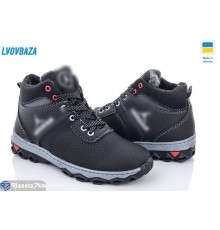Черевики дитячі на зиму (10 пар р.34-39) чорний  "LEOBAZA"