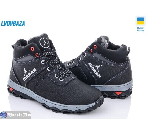 Черевики дитячі на зиму (10 пар р.34-39) чорний  "LEOBAZA"
