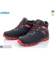Черевики дитячі на зиму (10 пар р.34-39) чорний  "LEOBAZA"