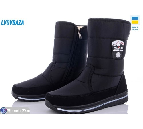 Чоботи жіночі на зиму (6 пар р.37-41) чорний  "LEOBAZA"