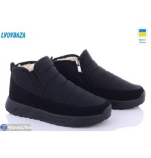 Черевики жіночі на зиму (6 пар р.37-42) чорний  "LEOBAZA"