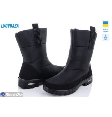 Дутики жіночі на зиму (6 пар р.37-41) чорний  "LEOBAZA"