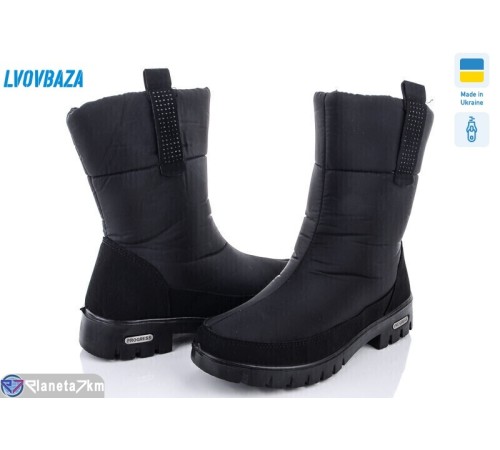 Дутики жіночі на зиму (6 пар р.37-41) чорний  "LEOBAZA"