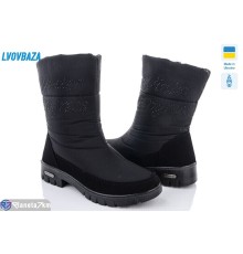 Дутики жіночі на зиму (6 пар р.37-41) чорний  "LEOBAZA"