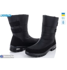 Дутики жіночі на зиму (6 пар р.37-41) чорний  "LEOBAZA"