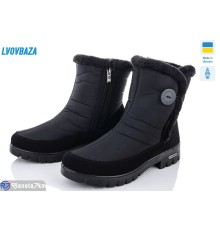 Дутики жіночі на зиму (6 пар р.37-41) чорний  "LEOBAZA"