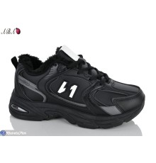Кросівки жіночі на зиму (8 пар р.37-41) коричневий  "Aba"