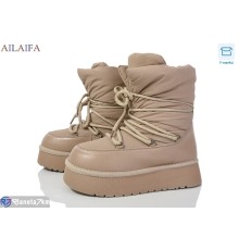 Дутики жіночі на зиму (8 пар р.36-41) коричневий  "Latifa"