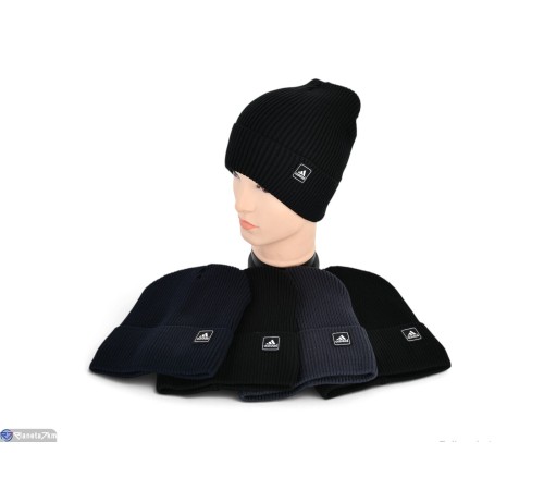 Шапка чоловіча на зиму (5 шт. р.сетка 56-60) мікс  "Angell"