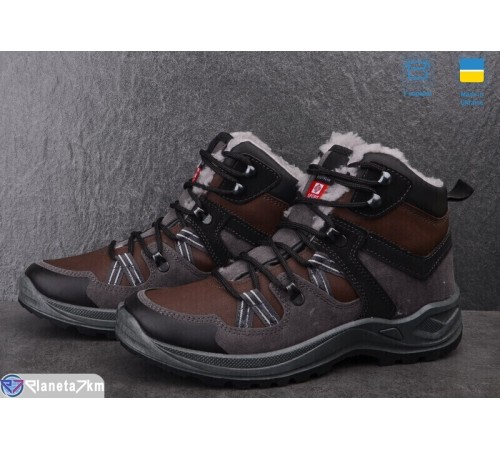Черевики чоловічі на зиму (8 пар р.40-45) коричневий  "OLLA"