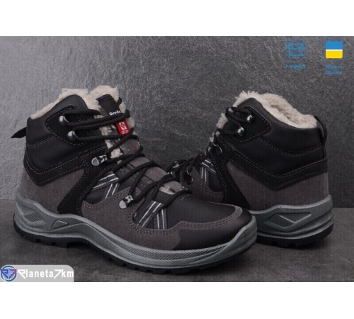 Черевики чоловічі на зиму (8 пар р.40-45) чорний  "OLLA"