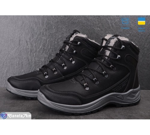 Черевики чоловічі на зиму (8 пар р.41-46) чорний  "OLLA"