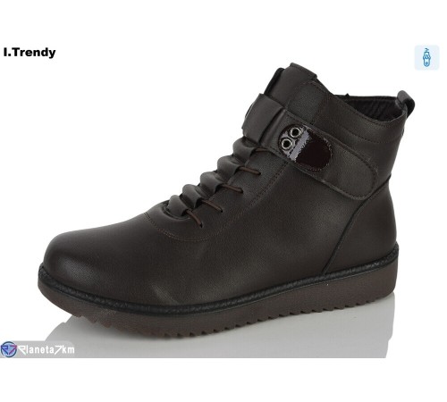 Черевики жіночі на зиму (6 пар р.41-43) коричневий  "Trendy"