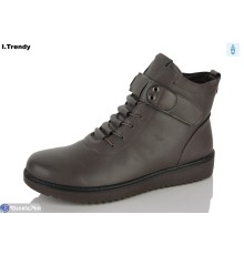 Черевики жіночі на зиму (6 пар р.41-43) коричневий  "Trendy"