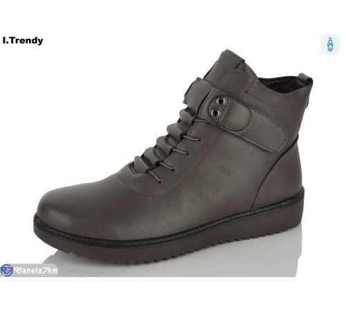 Черевики жіночі на зиму (6 пар р.41-43) коричневий  "Trendy"