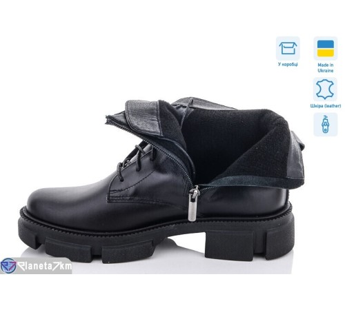 Черевики жіночі на зиму (6 пар р.36-40) чорний  "GARRA"