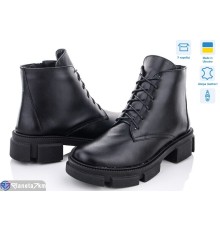 Черевики жіночі на зиму (6 пар р.36-40) чорний  "GARRA"