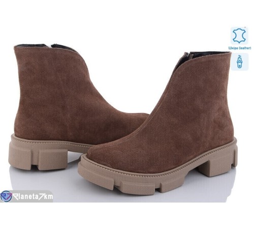 Черевики жіночі на зиму (6 пар р.36-40) коричневий  "GARRA"
