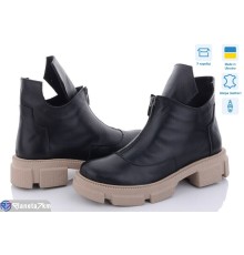 Черевики жіночі на зиму (6 пар р.36-40) чорний  "GARRA"