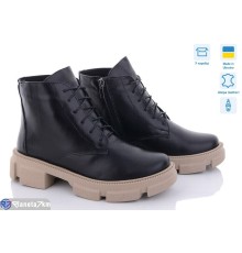 Черевики жіночі на зиму (6 пар р.36-40) чорний  "GARRA"