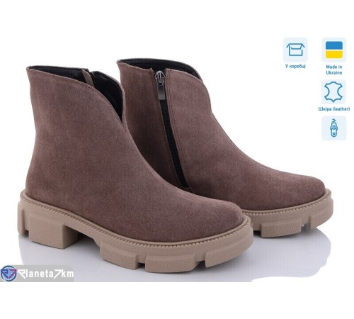 Черевики жіночі на зиму (6 пар р.36-40) коричневий  "GARRA"