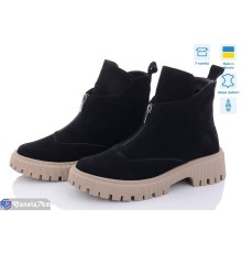 Черевики жіночі на зиму (6 пар р.36-40) чорний  "GARRA"