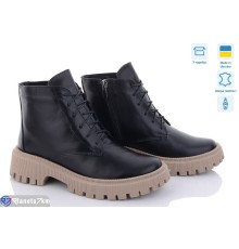 Черевики жіночі на зиму (6 пар р.36-40) чорний  "GARRA"